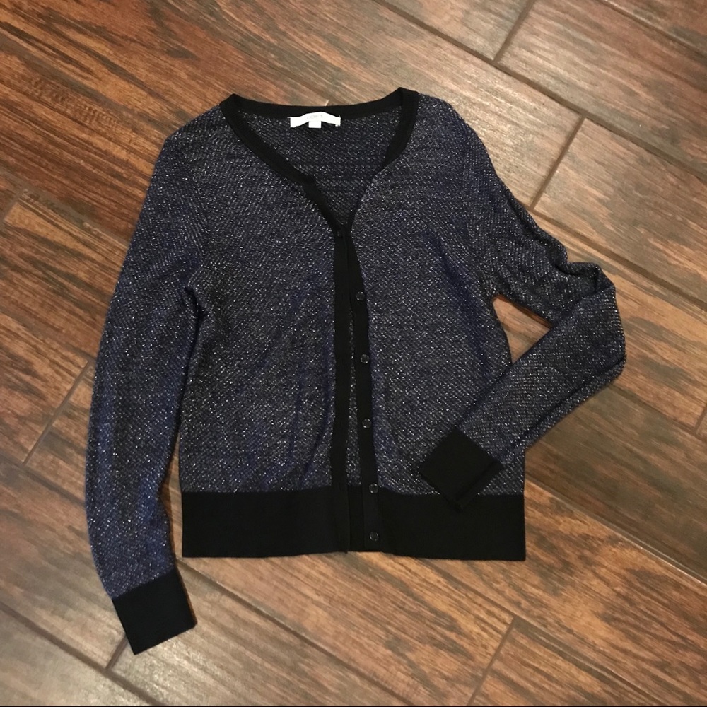 Navy and Gold Cardigan